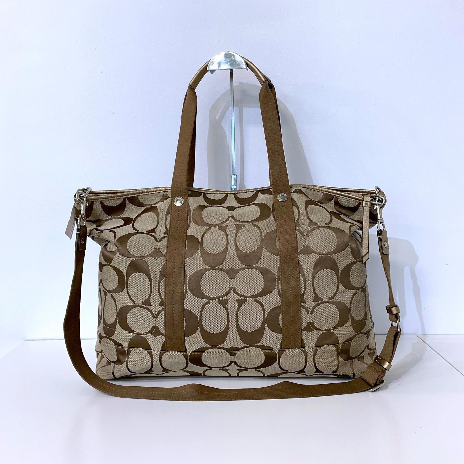 Brown Signature Satchel