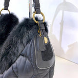 Hobo Bag with Fur