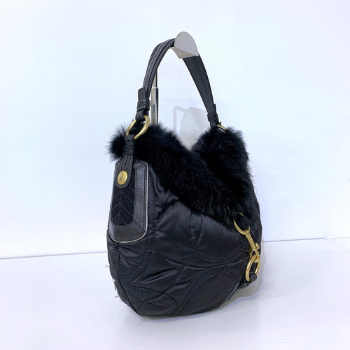 Hobo Bag with Fur