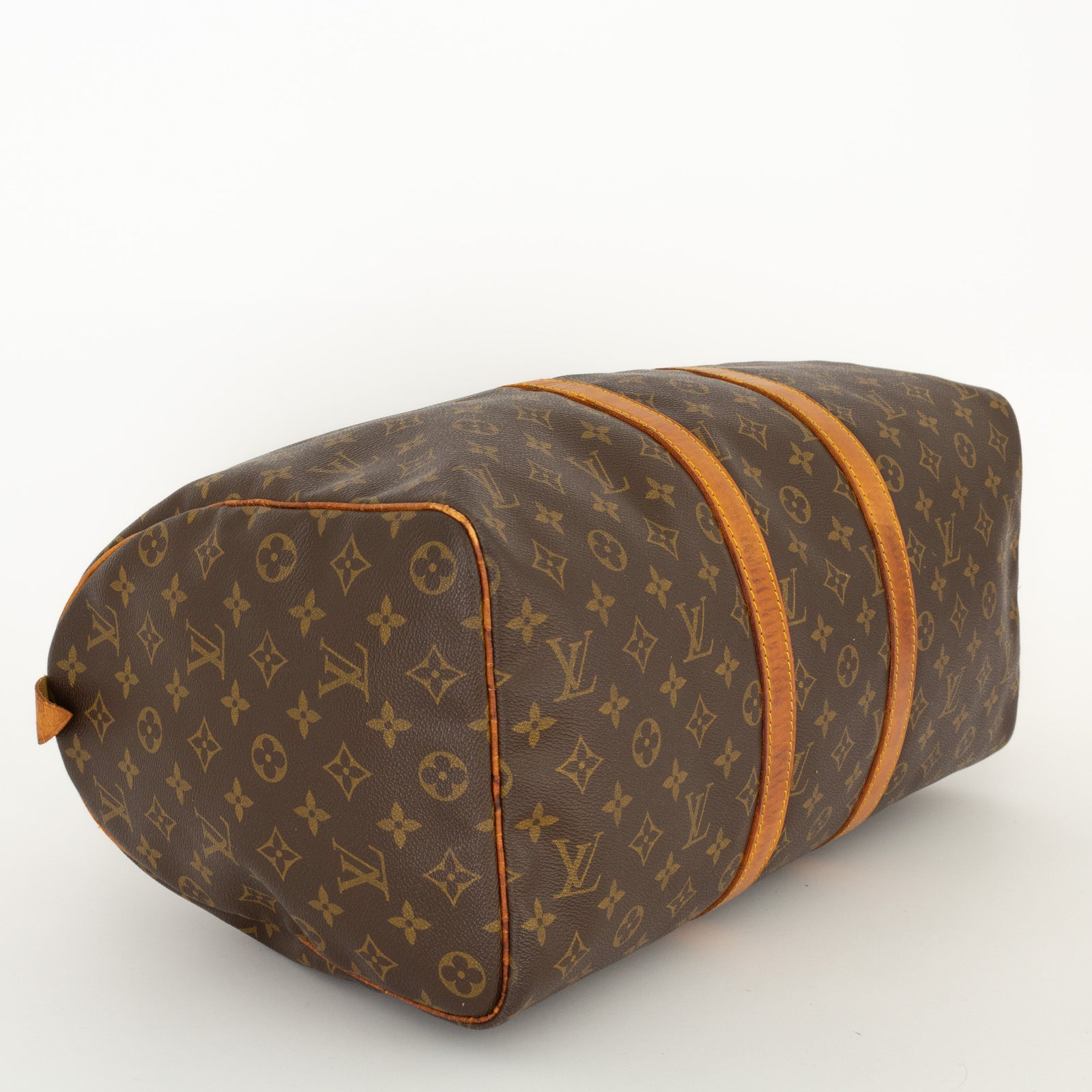 Louis Vuitton Vintage Monogram Keepall 45 Bag Brown