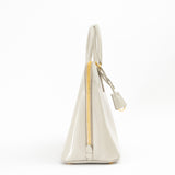 Spazzolato Medium Promenade Tote in Quarzo