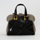 Woven Patent Leather Bag