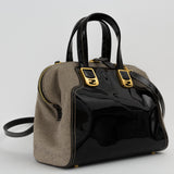 Woven Patent Leather Bag