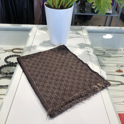 GG Jacquard Wool Scarf