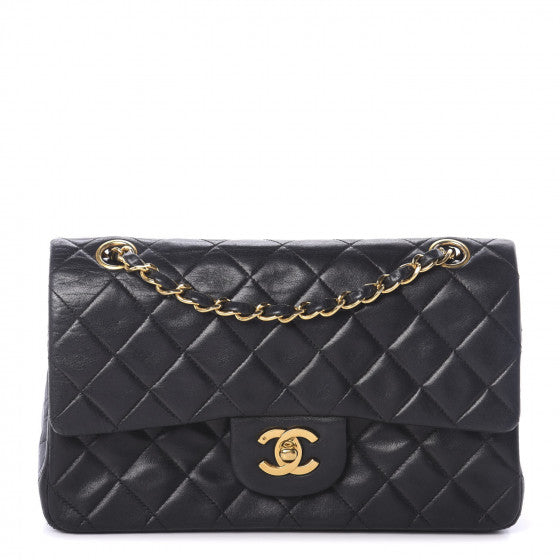 Lambskin Quilted Small Double Flap