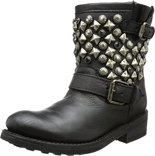 Titanic Destroyer Black Stud Boots 6.5