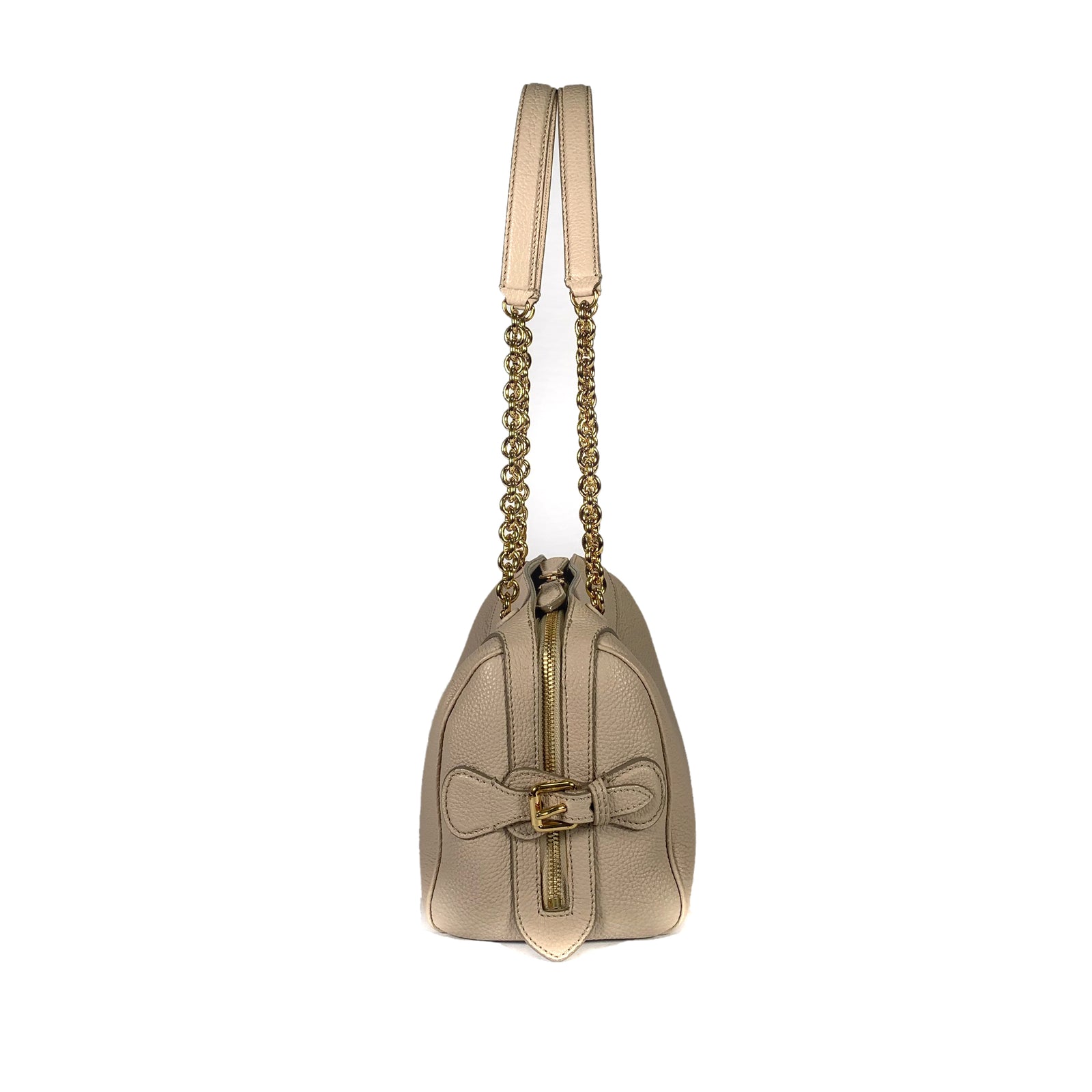 Calf Skin Leather Shoulder Bag