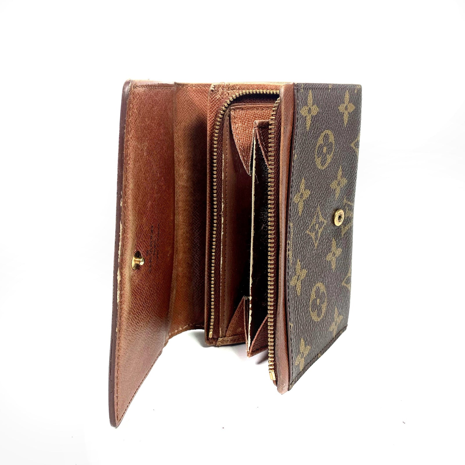 Louis Vuitton Monogram Canvas Porte-Monnaie Tresor Wallet Louis