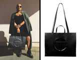Large Black Shopping Bag
