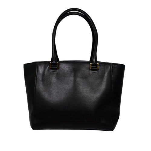 Black Vitello Daino Satchel