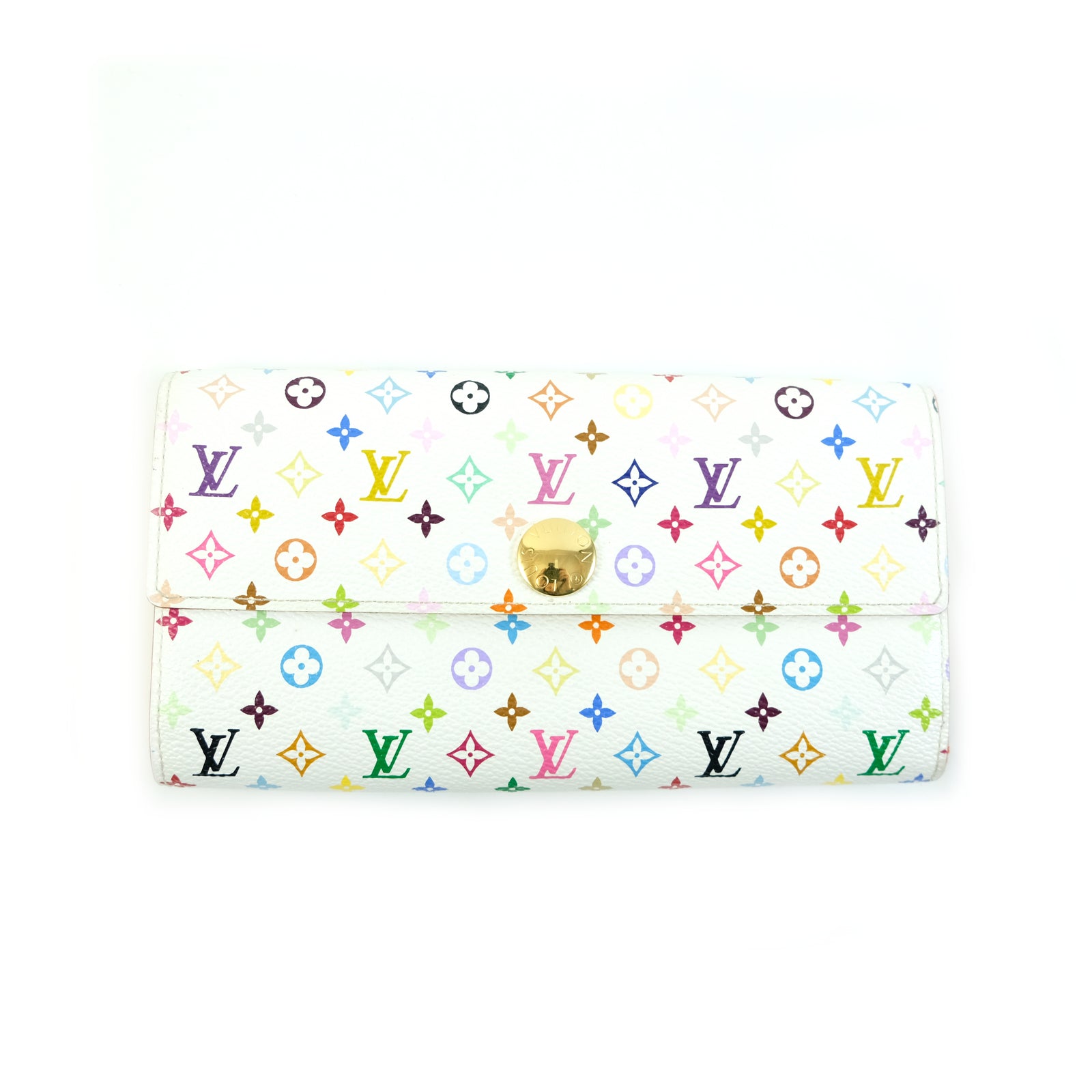 Multicolor Monogram Sarah Wallet