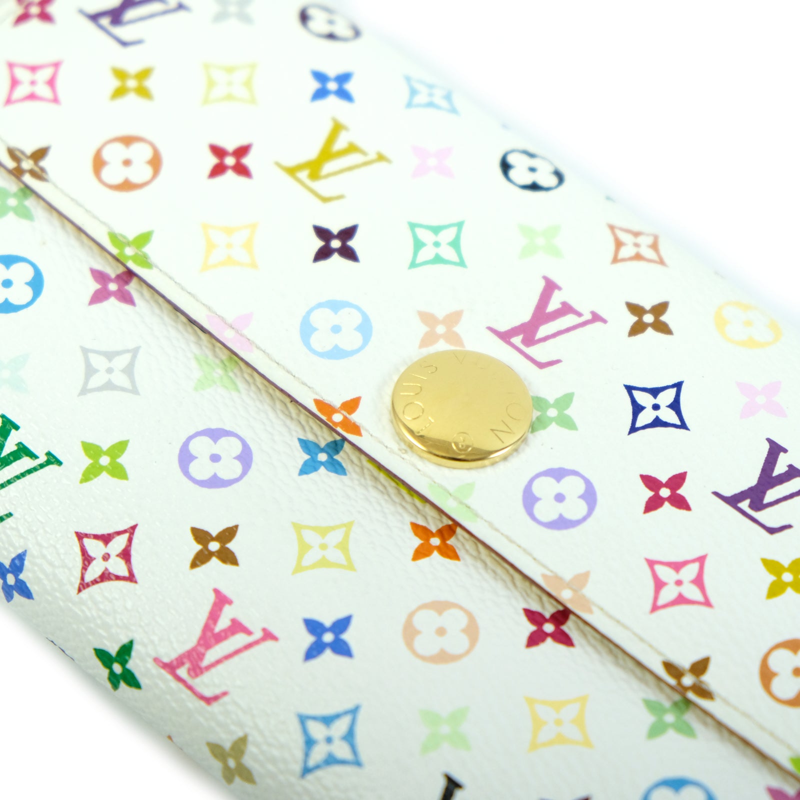 Multicolor Monogram Sarah Wallet