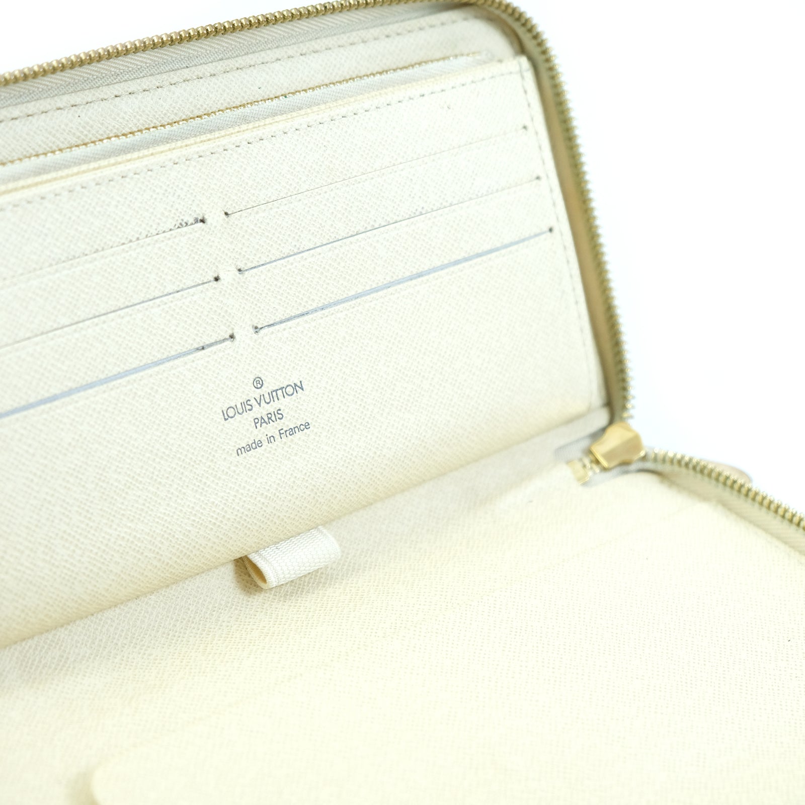 Authentic Louis Vuitton Damier Azur Canvas Zippy Organizer Wallet