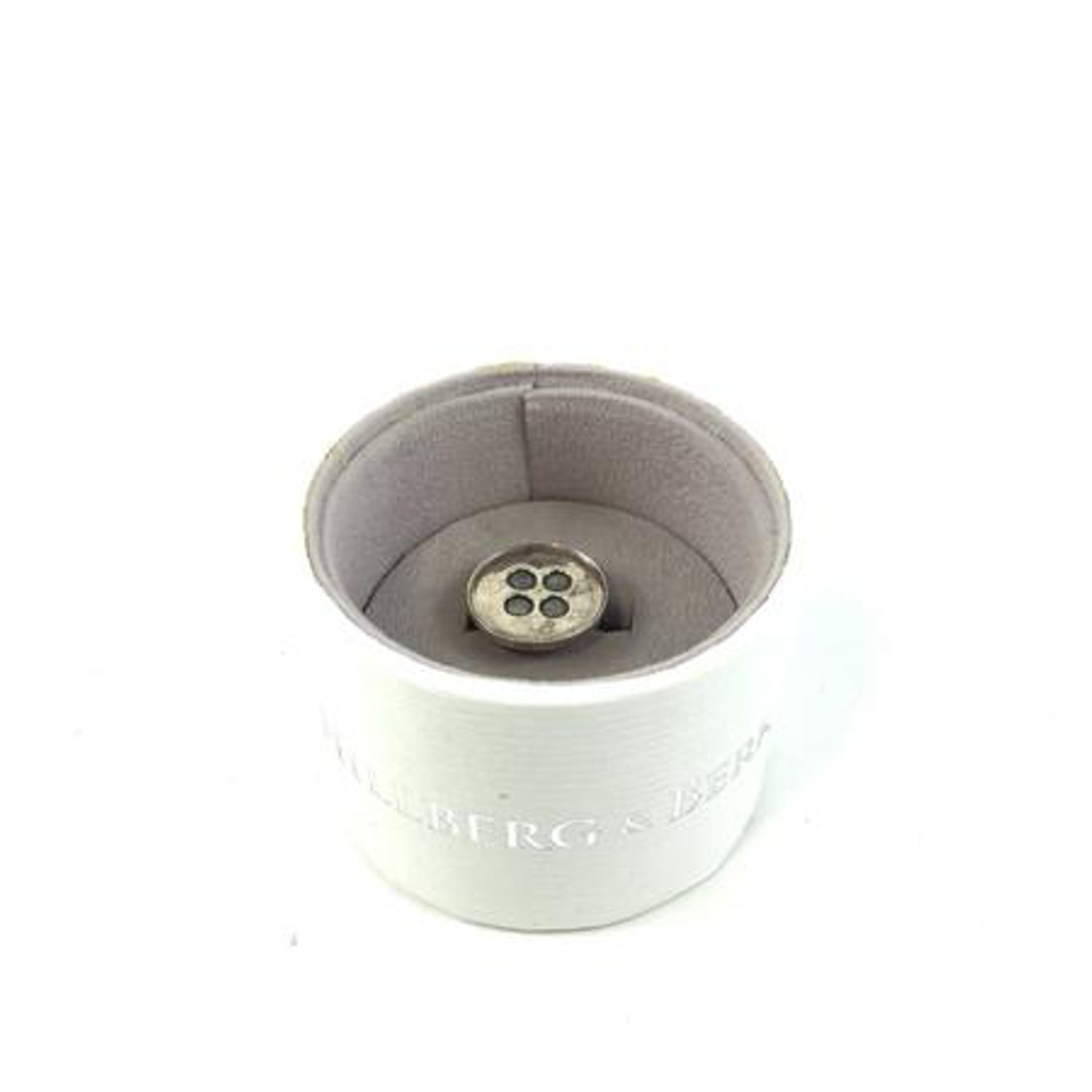 Silver Button Ring