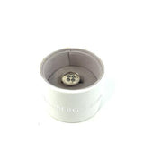 Silver Button Ring