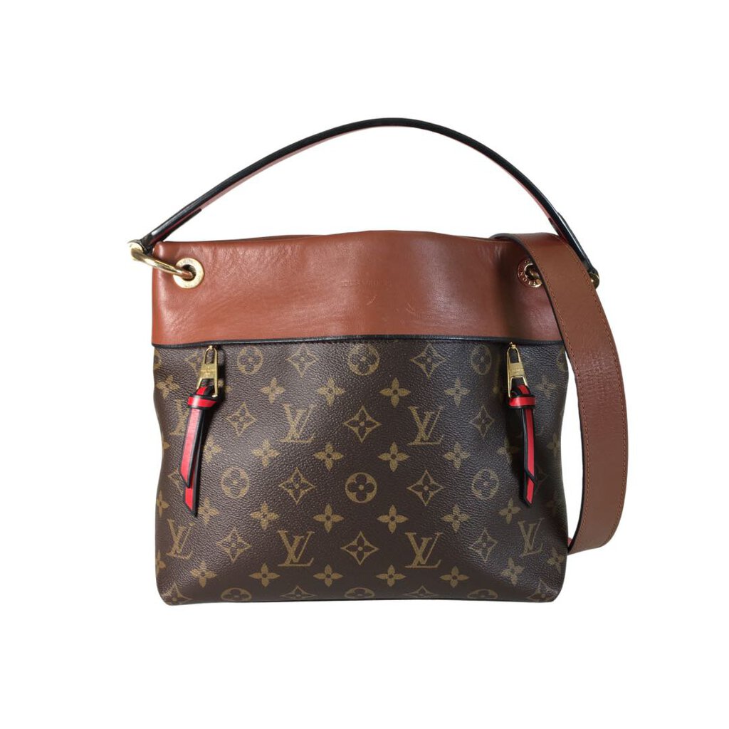 Louis Vuitton Tuileries Hobo Bag Brown Canvas Monogram