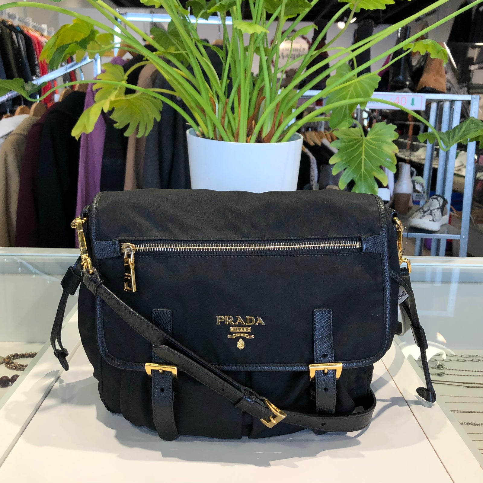Tessuto Nylon Saffiano Crossbody
