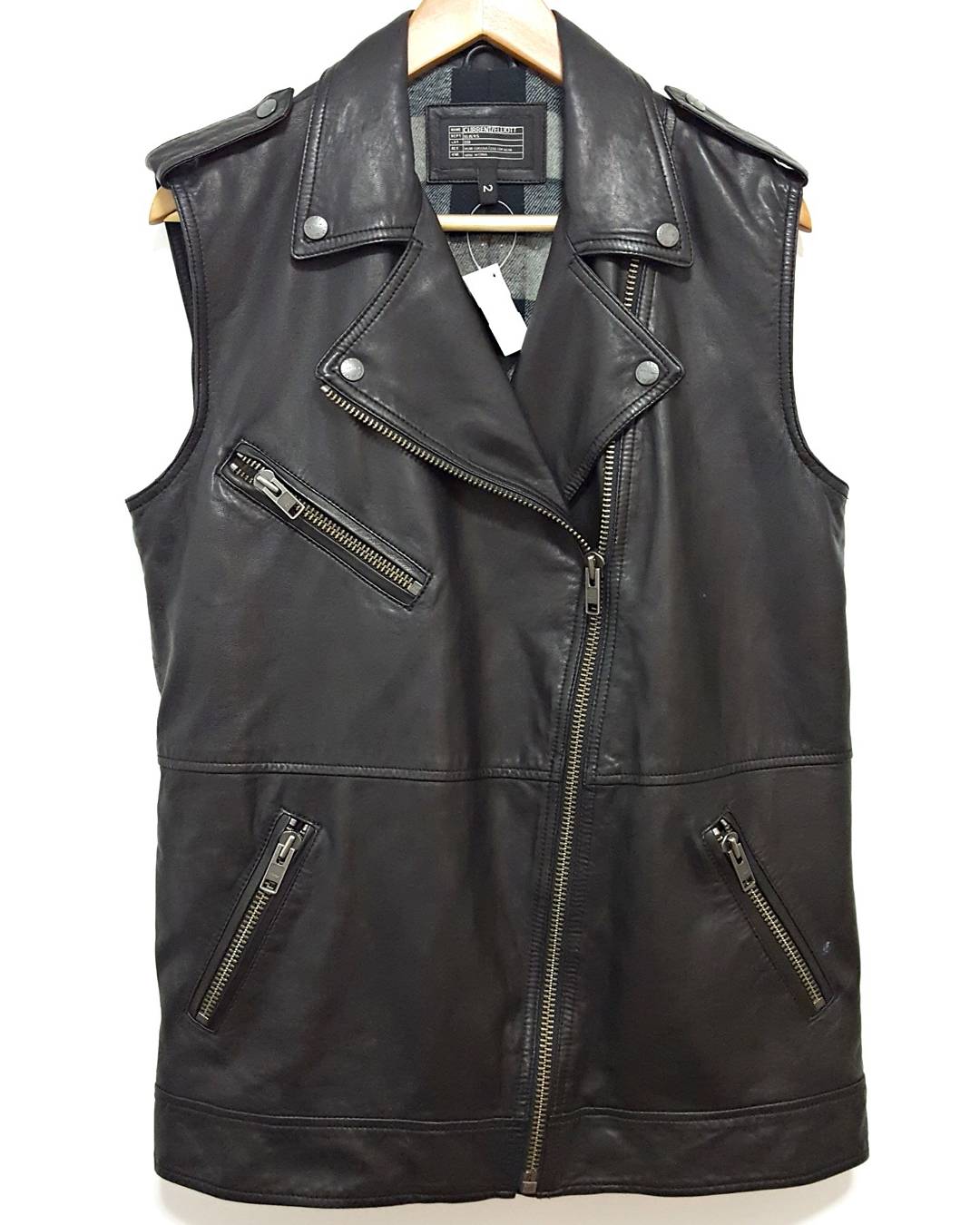 Lambskin Moto Infantry Vest