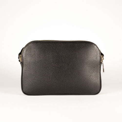 Pebbled Leather Crossbody