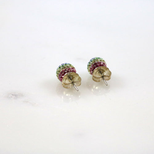 10mm Rainbow Stud Earrings