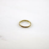 Gold Band Crystal Ring