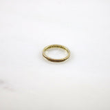 Gold Band Crystal Ring