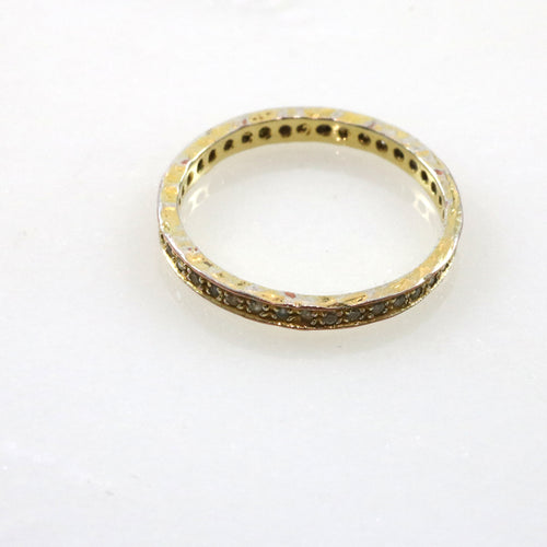 Gold Band Crystal Ring
