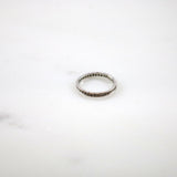 Silver Band Crystal Ring
