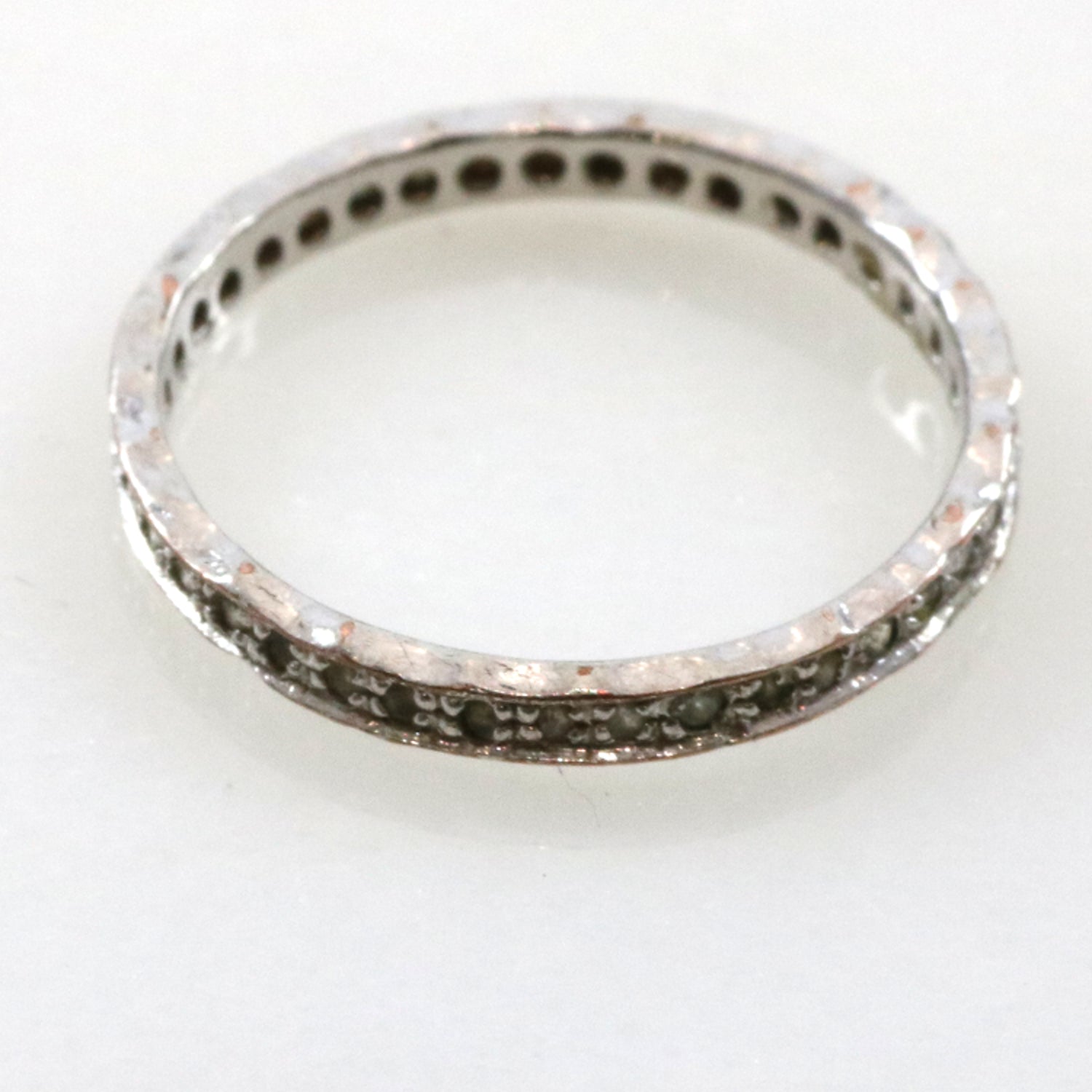 Silver Band Crystal Ring