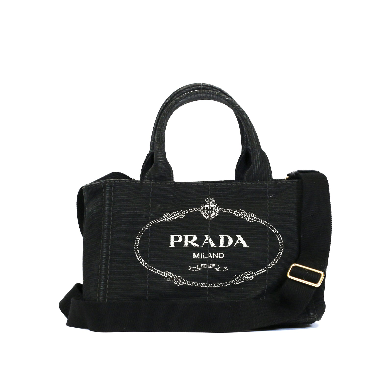 Denim Small Canapa Logo Tote