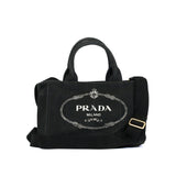 Denim Small Canapa Logo Tote