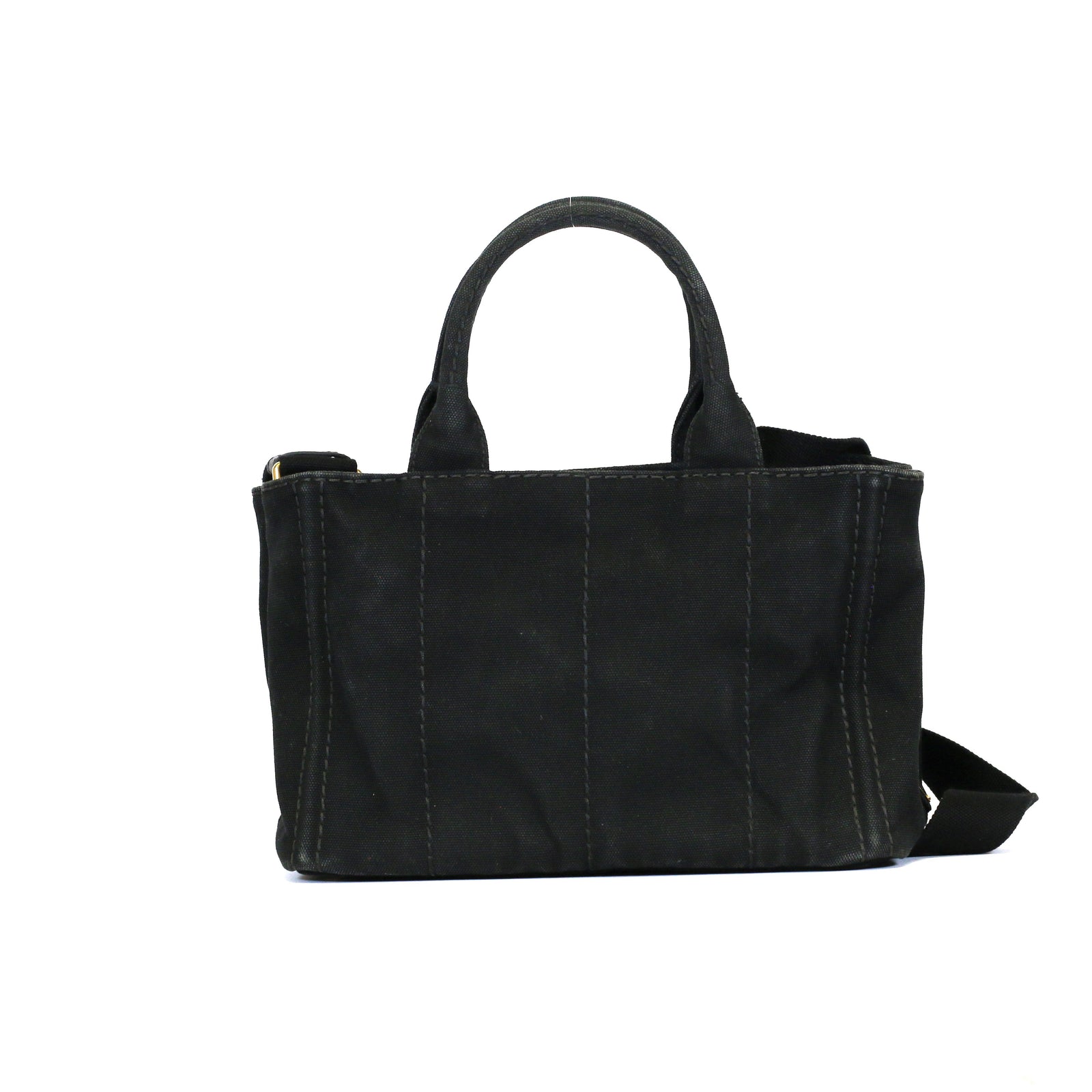 Denim Small Canapa Logo Tote