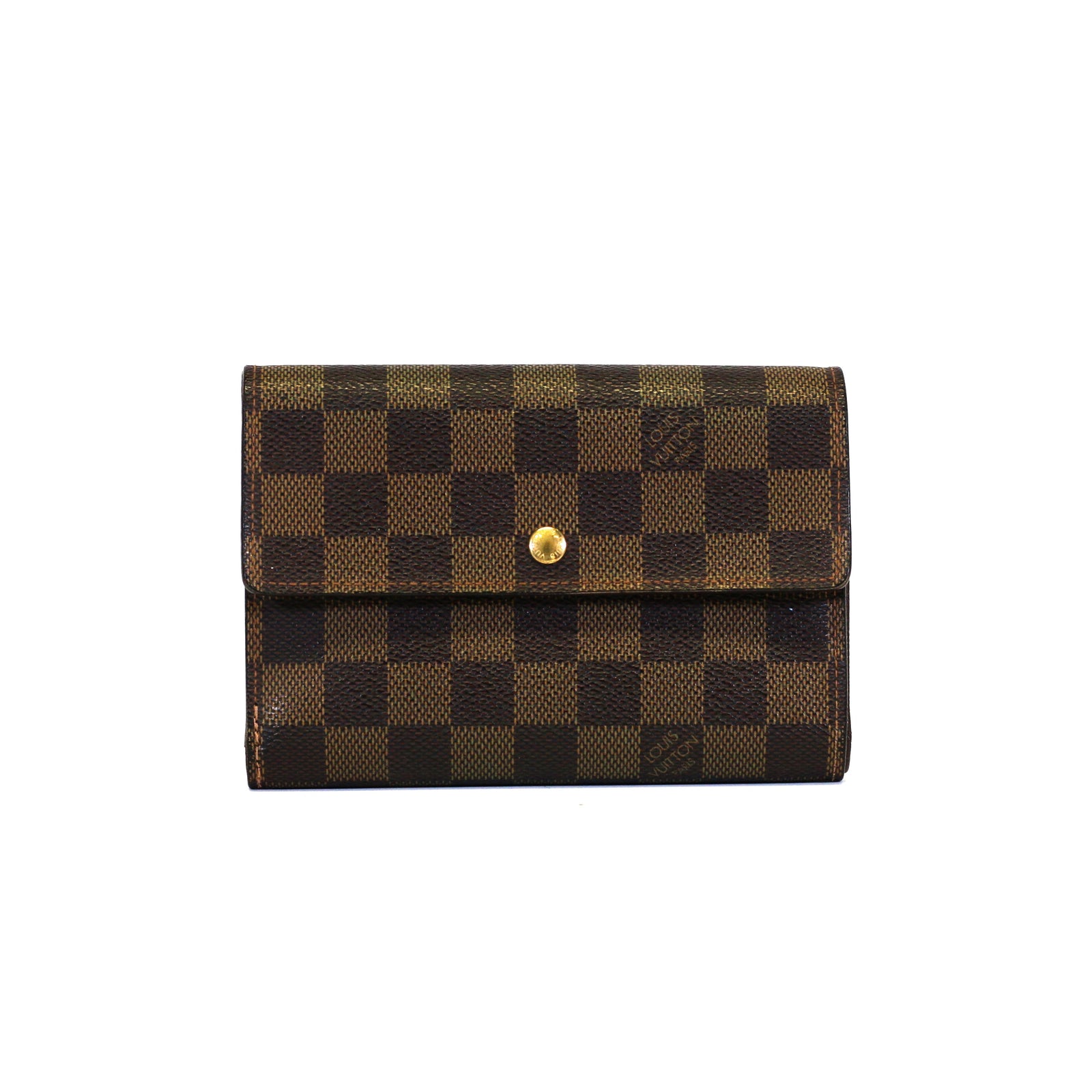Damier Ebene Porte Tresor Etui Papier Wallet
