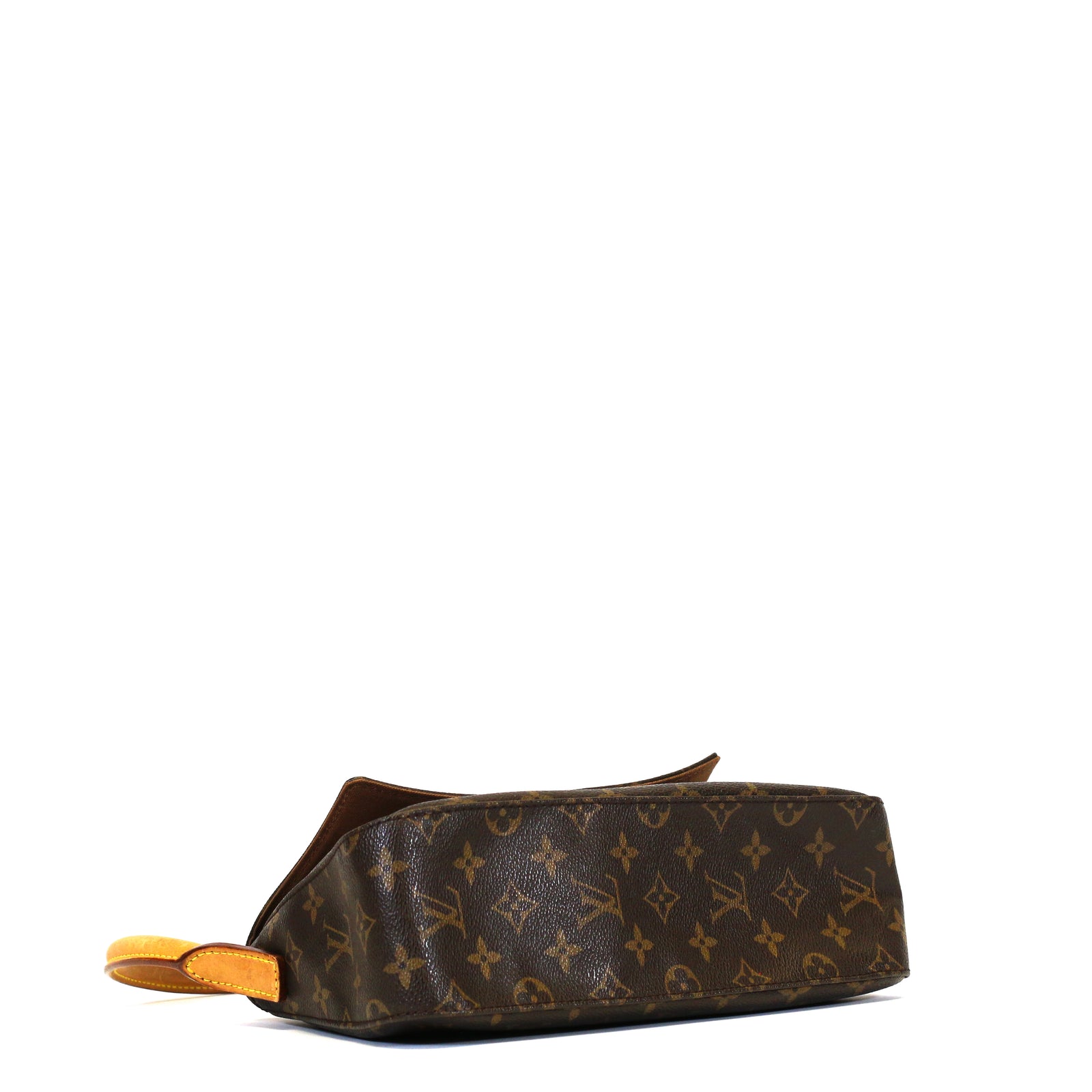 Louis Vuitton Monogram Mini Looping Bag Brown Leather Cloth ref