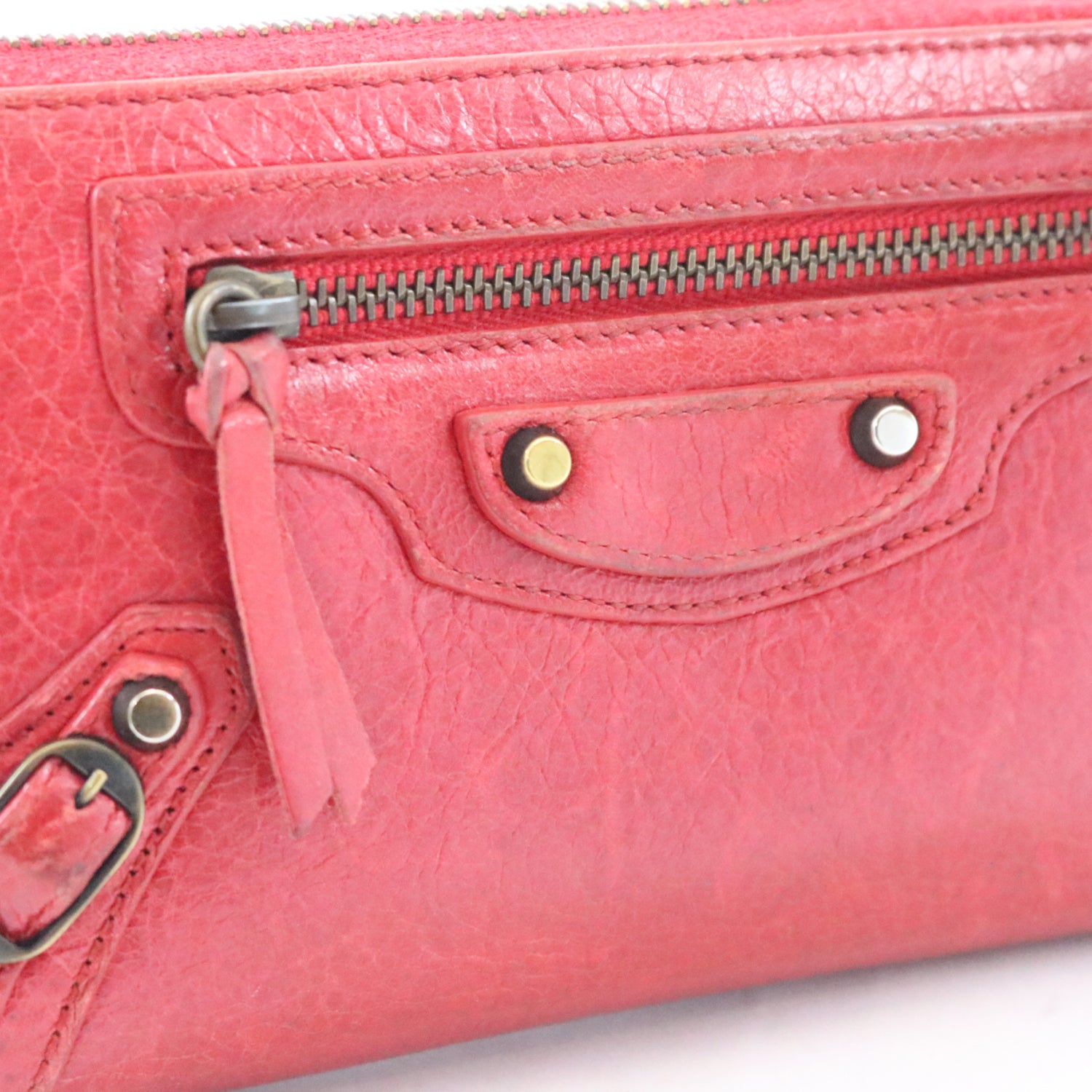 Agneau Classic Continental Zip Around Wallet