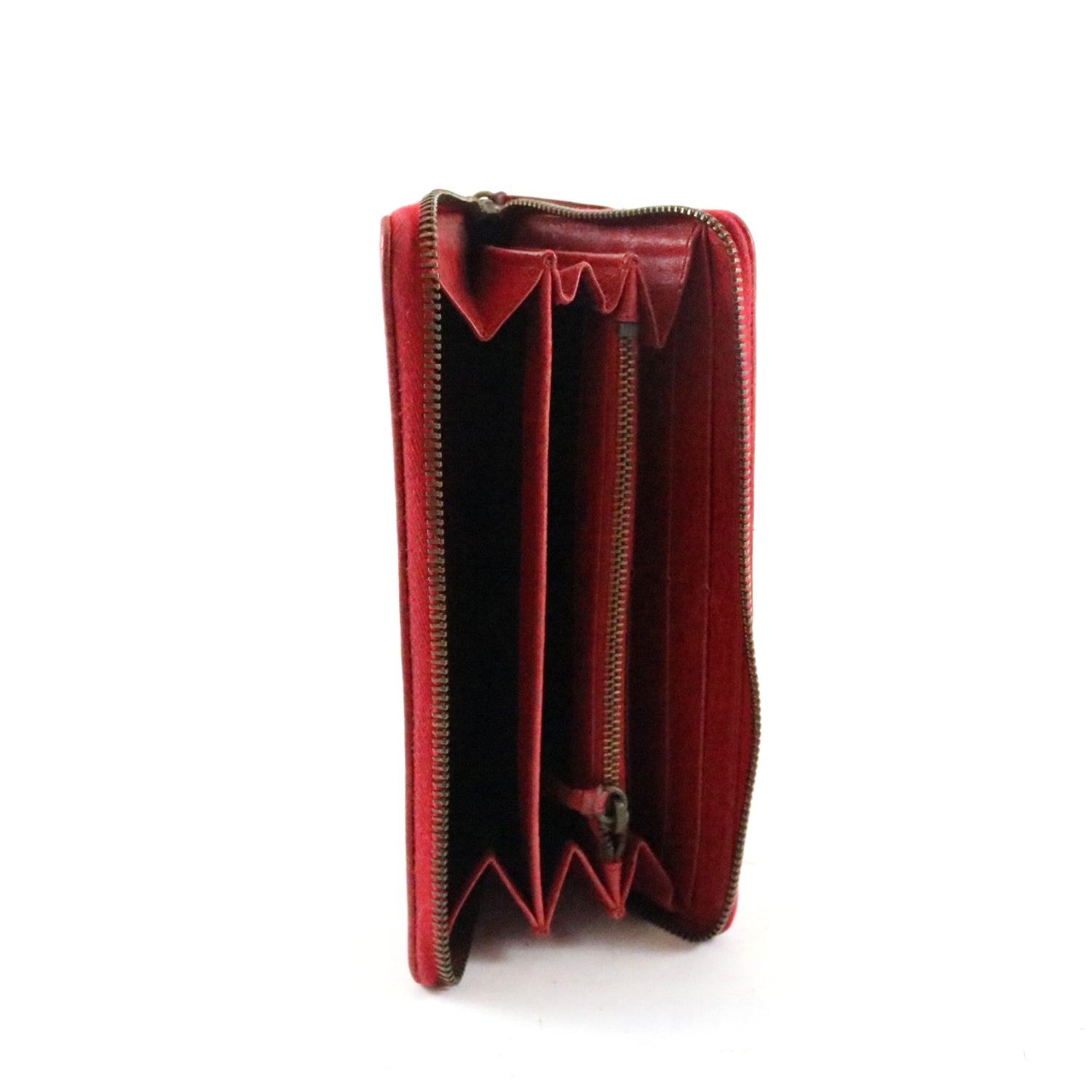 Agneau Classic Continental Zip Around Wallet