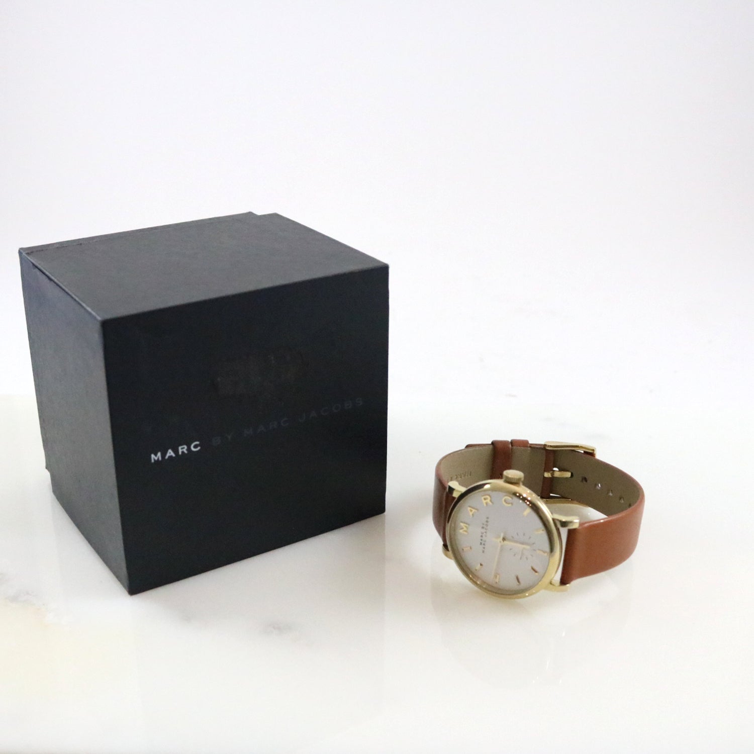 Tan Leather Strap Watch