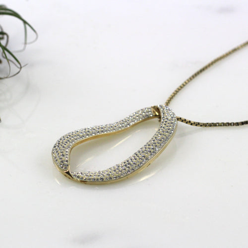 Gold Large Pendant Necklace