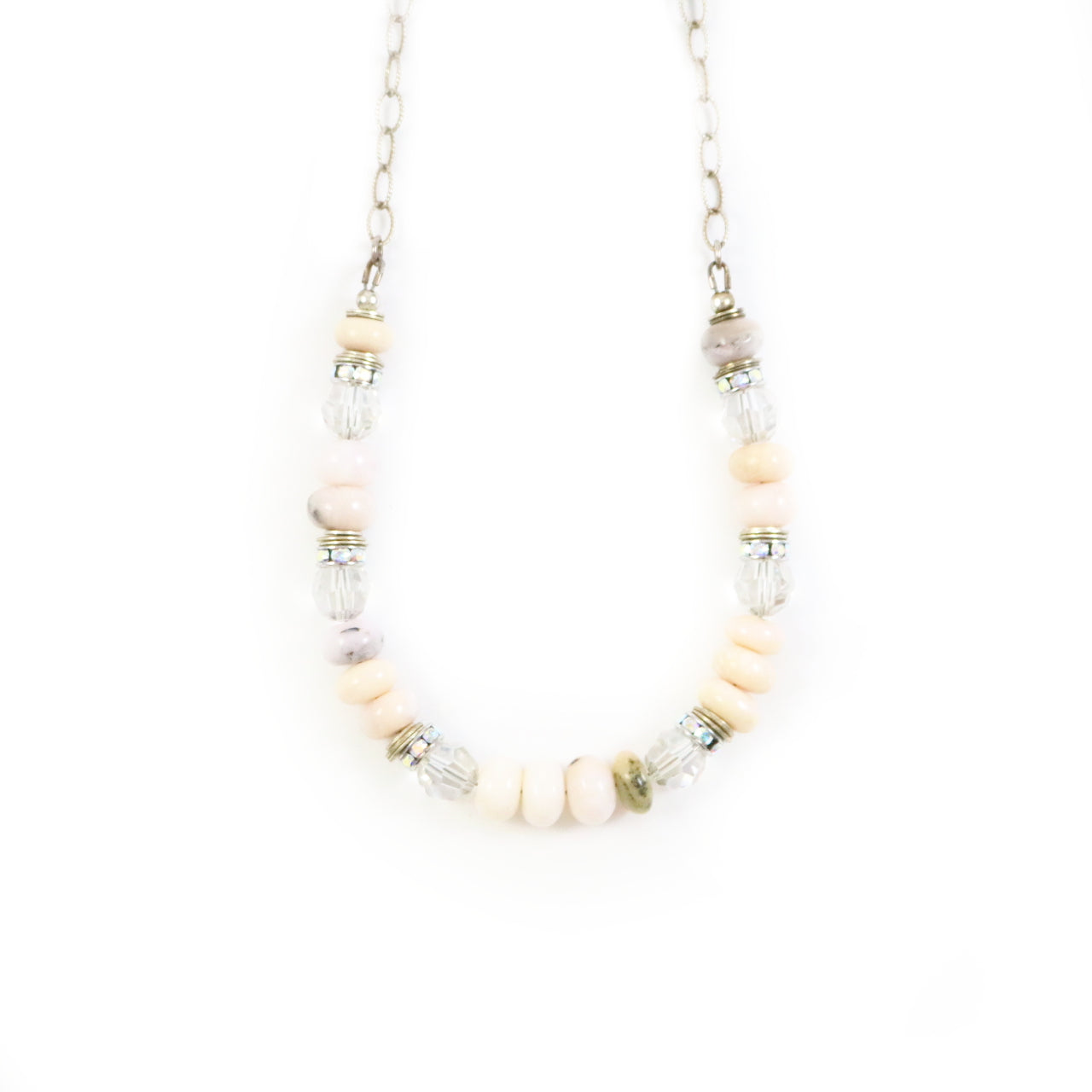 Soft Nude Statement Necklace
