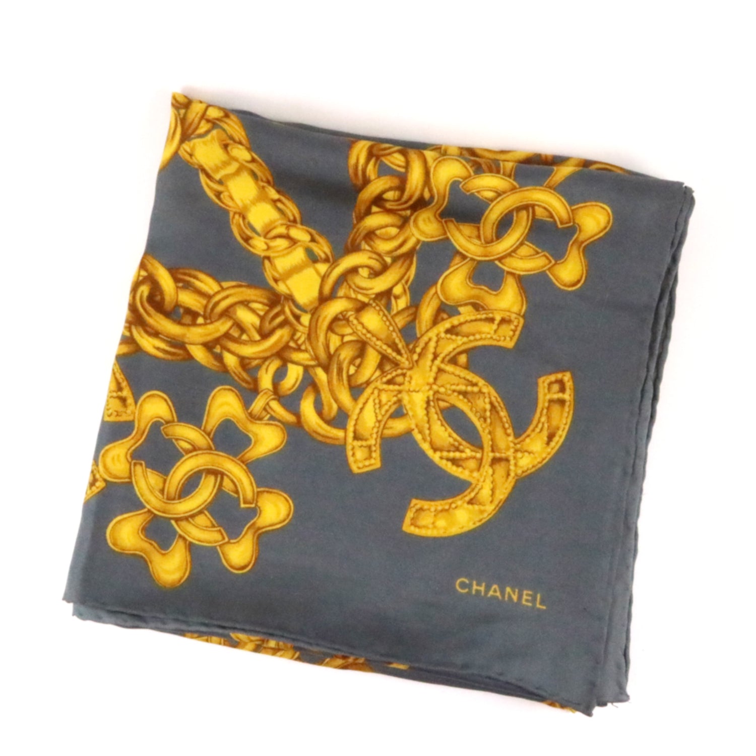 Classic Chain Print Silk Scarf
