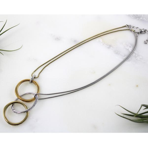 Triple Hoop Necklace