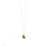 Black Rhombus Crystal Necklace