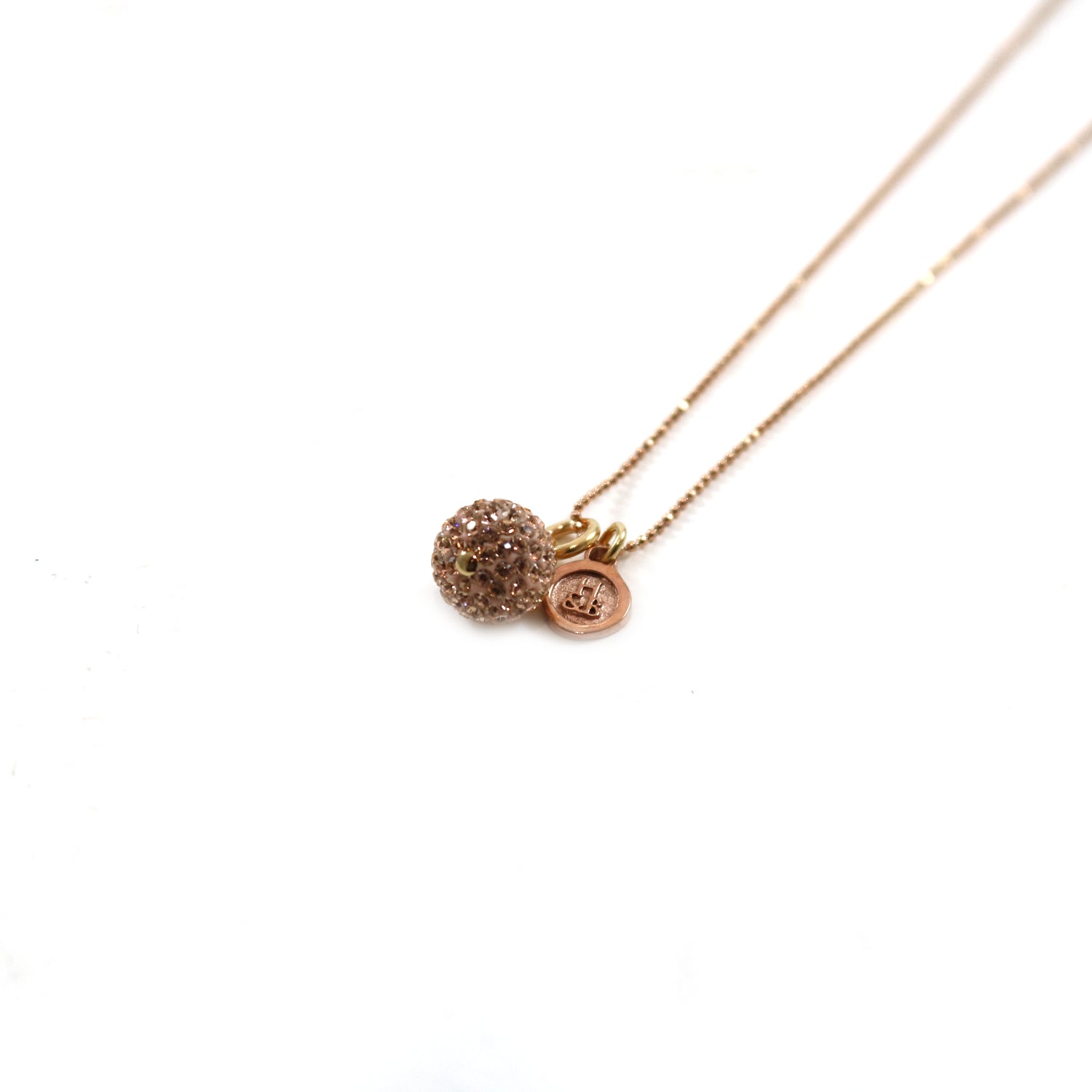 Rose Gold H&B Earrings & Necklace Set