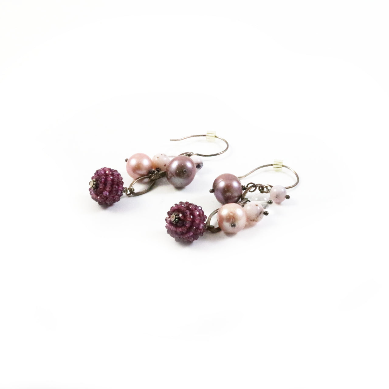 Magenta Drop Earrings