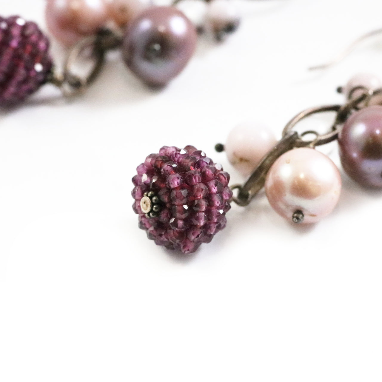 Magenta Drop Earrings