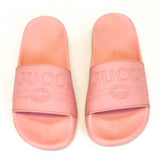 Rubber St. Gucci Print Slide Sandals