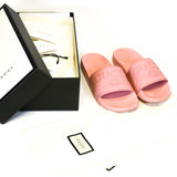 Rubber St. Gucci Print Slide Sandals