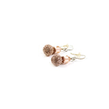 12mm Rose Gold Drop Earrings