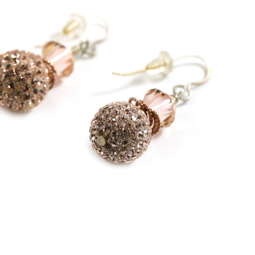 12mm Rose Gold Drop Earrings
