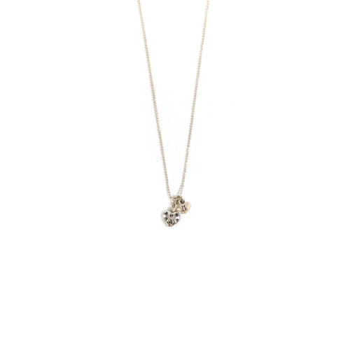 Silver Pave Heart Pendant Necklace
